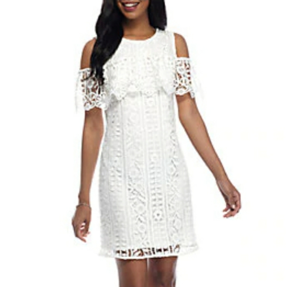 Taylor Lace Cold Shoulder Dress